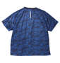 Phiten DRY総柄半袖Tシャツ ネイビー: バックスタイル