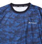 Phiten DRY総柄半袖Tシャツ ネイビー: