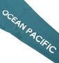 OCEAN PACIFIC フルジップ長袖ラッシュガード ダークブルー: 袖プリント