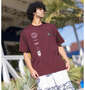 OCEAN PACIFIC 接触冷感ストレッチUV半袖Tシャツ バーガンディ: