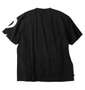 SY32 by SWEET YEARS ビッグロゴ半袖Tシャツ ブラック: バックスタイル