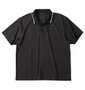SY32 by SWEET YEARS ジャガード半袖ポロシャツ ブラック: