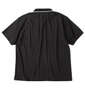 SY32 by SWEET YEARS ジャガード半袖ポロシャツ ブラック: バックスタイル
