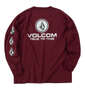 VOLCOM TRUE TO THIS長袖Tシャツ バーガンディ: バックスタイル