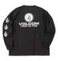 VOLCOM TRUE TO THIS長袖Tシャツ ブラック: バックスタイル