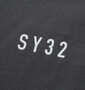 SY32 by SWEET YEARS フェイクレイヤード長袖Tシャツ チャコールグレー: プリント