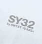 SY32 by SWEET YEARS ハートグラデーション長袖Tシャツ ホワイト: プリント(左胸)
