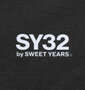 SY32 by SWEET YEARS ハートグラデーション長袖Tシャツ ブラック: プリント(左胸)