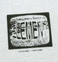 ELEMENT W KNIT DIGITクルースウェット ホワイトヘザー: プリント