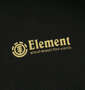 ELEMENT LINE LOGOフルジップパーカー ブラック: プリント（左胸）