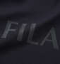 FILA GOLF 鹿の子調ストレッチモックネック長袖シャツ ブラック: プリント