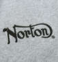 Norton 裏毛フルジップパーカー ミックスグレー: 刺繍