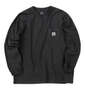 Quiksilver DNA POCKET長袖Tシャツ ブラック: