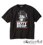 BETTY BOOP 天竺プリント半袖Tシャツ ブラック