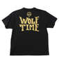 新日本プロレス ウルフアロン半袖Tシャツ ブラック: バックスタイル