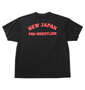 新日本プロレス ライオンマークドライ半袖Tシャツ(2025・ブラック×レッド×ゴールド) ブラック: バックスタイル