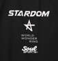 STARDOM×SOUL SPORTS レフェリー半袖ポロシャツ ブラック: 胸プリント