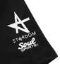 STARDOM×SOUL SPORTS レフェリー半袖ポロシャツ ブラック: 袖プリント