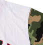 UP!SMILE クレイジー切替長袖Tシャツ ホワイト:
