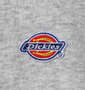 DICKIES エンブロイダリーロゴクルースウェット ヘザーグレー: ワッペン(胸)