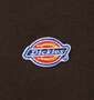 DICKIES エンブロイダリーロゴクルースウェット ダークブラウン: ワッペン(胸)