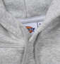 DICKIES エンブロイダリーロゴプルパーカー ヘザーグレー: フード調節ひも
