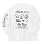 BEN DAVIS グラフィック長袖Tシャツ ホワイト: バックスタイル
