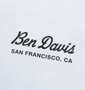BEN DAVIS グラフィック長袖Tシャツ ホワイト: プリント(胸)