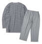 marie claire homme ミニ裏毛Tシャツセット ライトグレー: バックスタイル