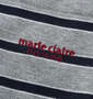 marie claire homme ミニ裏毛Tシャツセット ライトグレー: 胸ポケットの刺繍
