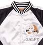 GALFY スカジャン オフホワイト×ブラック: