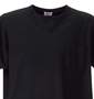 MANCHES キーネックＴシャツ（半袖） ブラック: