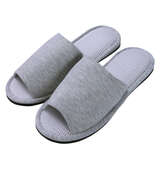  Wメッシュ大きいスリッパ グレー