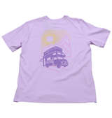 adidas JETSETグラフィック半袖Tシャツ アイスラベンダー