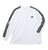 adidas ESS+3S長袖Tシャツ ホワイト