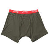 EDWIN JERSYSローゲージフライス無地ニットボクサーパンツ ダークカーキ