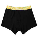 OUTDOOR PRODUCTS 綿ベア天転写ゴムブラックボクサーパンツ ブラック×バナナ