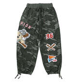 GALFY 復活わんわん大学スウェットパンツ カモフラ柄