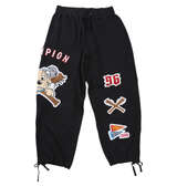 GALFY 復活わんわん大学スウェットパンツ ブラック