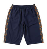 Mc.S.P ハーフトーンドット切替ジャージ六分丈パンツ ネイビー×オレンジ