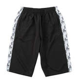 Mc.S.P ハーフトーンドット切替ジャージ六分丈パンツ ブラック×ホワイト