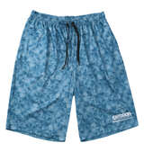 OUTDOOR PRODUCTS DRYメッシュ総柄ハーフパンツ ブルー
