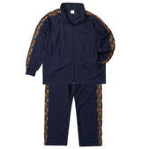 Mc.S.P ハーフトーンドット切替ジャージセット ネイビー×オレンジ