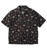 OUTDOOR PRODUCTS ブロード半袖オープンカラーシャツ チャコール