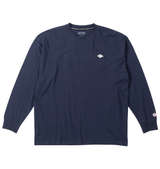 OUTDOOR PRODUCTS 天竺エンボス長袖Tシャツ ネイビー