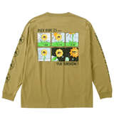 b-one-soul DUCK DUDEサンフラワー長袖Tシャツ コヨーテ