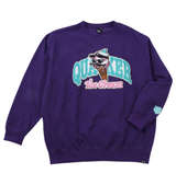 b-one-soul DUCK DUDEアイスクリームクルーネックスウェット パープル