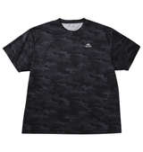 OUTDOOR PRODUCTS DRYメッシュカモフラ柄半袖Tシャツ ブラック