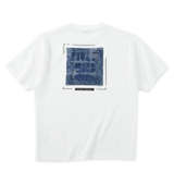 in the attic デニムエンボスプリントジャガード半袖Tシャツ ホワイト