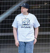 b-one-soul DUCK DUDEリフレクターフェイス半袖Tシャツ ホワイト